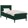 vidaXL Bedframe met matras Donkergroen 90 x 200 cm Fluweel