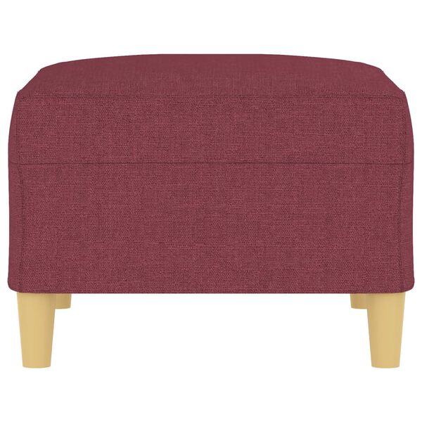vidaXL Voetenbank 70x55x41 cm stof wijnrood