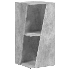 vidaXL Zijplank 33 x 32 x 70,5 cm Bewerkt hout Beton Grijs