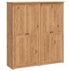 vidaXL Kledingkast PANAMA Honing 169 x 50 x 185 cm Massief grenenhout