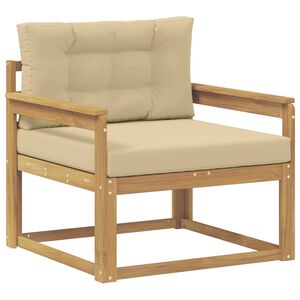 vidaXL Buiten Midden Sofa Polyester Wit