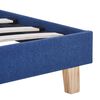 vidaXL Bedframe stof blauw 90x200 cm