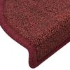 vidaXL Trapmatten 15 st 56x17x3 cm Bordeaux Halfrond