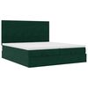 vidaXL Ottoman bed met matrassen en LED's 160x200cm fluweel