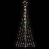 vidaXL LED-kerstboom 447 LEDs kleurrijk 250 cm
