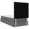 vidaXL Opbergbed met LED met matras Donkergrijs 100 x 200 cm Polyester