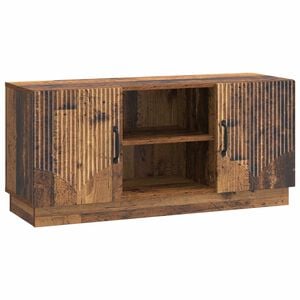 vidaXL TV-kast 102 x 34,5 x 47 cm Oud hout Bewerkt hout