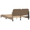 vidaXL Bedframe zonder matras "Zadar" kunstleer cappucinnokleurig 140x190 cm
