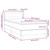 vidaXL Boxspring met matras fluweel donkerblauw 90x220 cm
