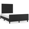 vidaXL Bedframe zonder matras 120x190 cm kunstleer zwart