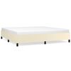 vidaXL Bedframe kunstleer cr&egrave;mekleurig 200x200 cm