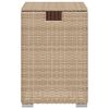 vidaXL Afdekkast voor propaangasfles 40x40x60 cm Poly Rattan beige