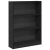 vidaXL Boekenkast 80 x 24 x 109 cm Bewerkt hout Zwart Eiken