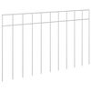vidaXL Tuin schuttingpaneel 12 pcs Gegalvaniseerd staal Zilverkleurig