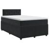 vidaXL Boxspringbed met matras Zwart 120 x 190 cm Fluweel