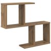 vidaXL Wandplank Artisanaal eiken 60 x 12 x 50,5 cm Bewerkt hout