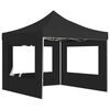 vidaXL Partytent inklapbaar met wanden 3x3 m aluminium antraciet
