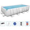 Bestway Zwembadset Power Steel rechthoekig 488x244x122 cm