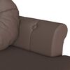 vidaXL Chesterfield Bank met kussen Bruin 120,5 x 65 x 75 cm Nep Leer