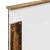 vidaXL Bedframe met hoofdeinde Gerookt eiken 100 x 200 cm Bewerkt hout