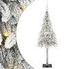 vidaXL Kerstboom met 150 LED met standaard Wit 150 cm PE en staal