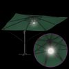 vidaXL Parasol Groen 351 x 250 x 253 cm Polyester en Aluminium