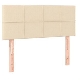 vidaXL Hoofdbord 100x5x78/88 cm stof cr&egrave;mekleurig