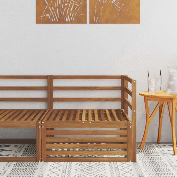 vidaXL Outdoor Hoekbank Massief Acaciahout Naturel 83 x 83 x 73 cm