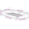 vidaXL Bedframe Bruin 90 x 220 cm Massief grenenhout