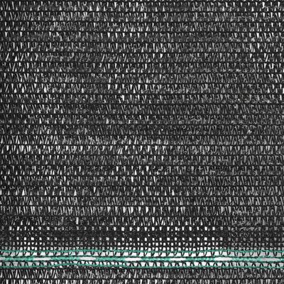 vidaXL Tennisscherm 1,2x50 m HDPE zwart