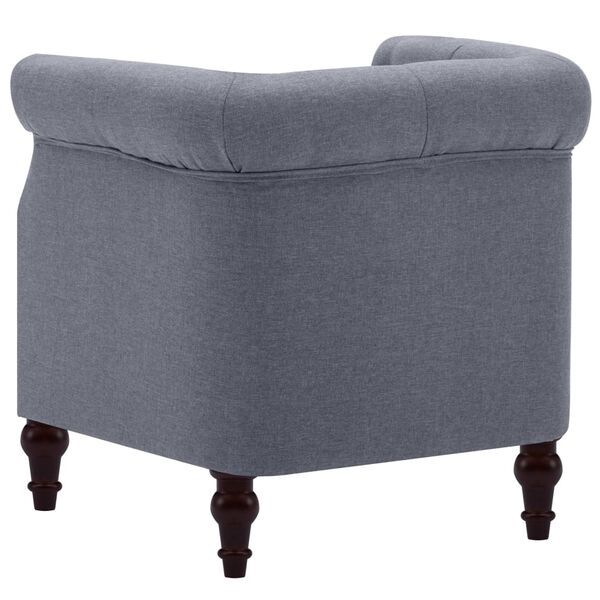 vidaXL Fauteuil stof lichtgrijs