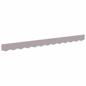 vidaXL Vervangende markies volant Lichtgrijs 280 x 20 cm Polyester