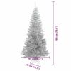 vidaXL Kerstboom met 300 LED met standaard Zilver 180 cm PET