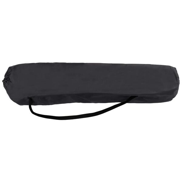 vidaXL Ligbed inklapbaar staal blauw