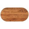 vidaXL Tafelblad ovaal 120x63,8,5 cm massief acaciahout