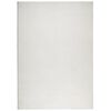vidaXL Vloerkleed IZA laagpolig Scandinavisch 140x200 cm cr&egrave;mekleurig