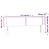vidaXL Hoofdbord met randen 163x16x78/88 cm kunstleer zwart