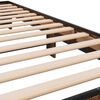 vidaXL Bedframe bewerkt hout en metaal gerookt eikenkleurig 90x200 cm