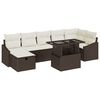 vidaXL Tuin Sofa Set 8 st poly rattan