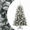 vidaXL Kunstkerstboom met scharnierende takken en kerstballen 150 cm