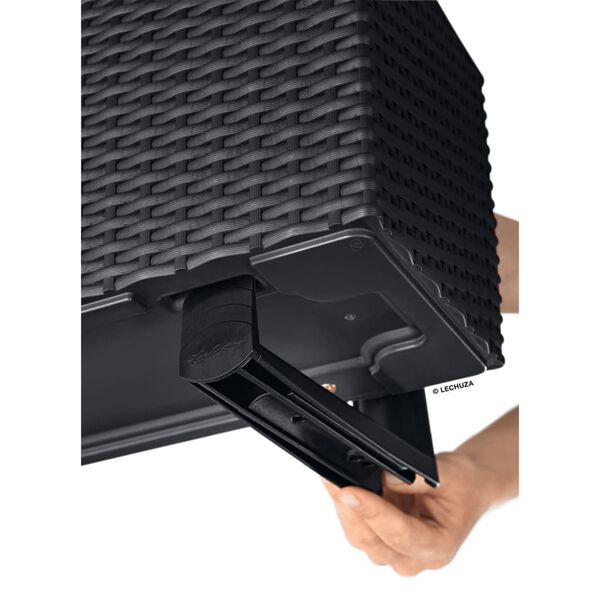 LECHUZA Plantenbak BALCONERA Cottage 80 ALL-IN-ONE granietkleurig