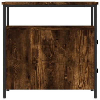 vidaXL Nachtkastjes 2 st 30x60x60 cm bewerkt hout gerookt eikenkleurig