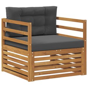 vidaXL Tuinbank Massief Acaciahout en Polyester