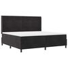 vidaXL Boxspringbed met matras met LED Zwart 200 x 200 cm Fluweel
