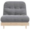 vidaXL Futon slaapbank met matras 80x206x11 cm massief grenenhout