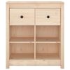vidaXL Dressoir 70x35x80 cm massief grenenhout