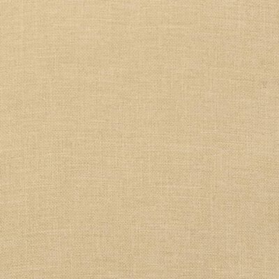 vidaXL Stoelkussens 6 st lage rug 100x50x4 cm stof gemêleerd beige