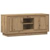 vidaXL TV-kast 102 x 35 x 45 cm Artisan Eiken Bewerkt hout
