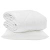 vidaXL Zomer Dekbed met kussen 2 pcs Wit Microvezel
