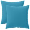 vidaXL Kussensloop 2 pcs HEERLEN Lichtblauw 40 x 40 cm Polyester